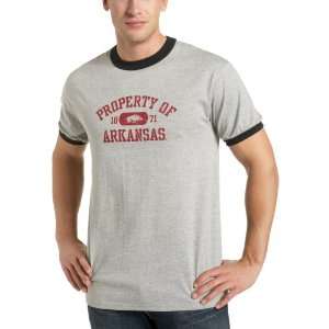  Arkansas Razorbacks Oxford Ringer T Shirt Sports 