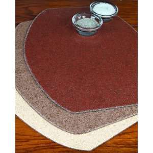  Sybaritic Terrazzo Ellipse Chain Placemat   Sand