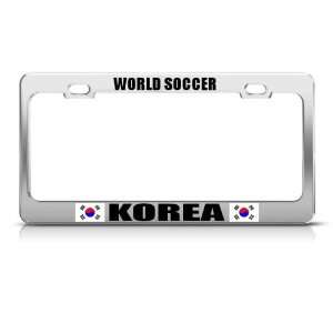  South Korea Koran Flag World Soccer Metal license plate 