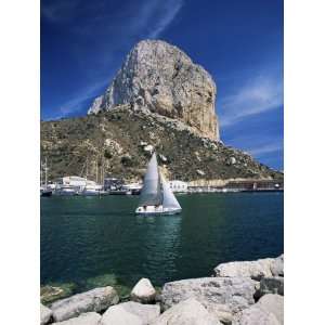 The Penyal dIfach Towering Above the Harbour, Calpe, Costa Blanca 