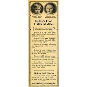  1929 Ad Mellins Food Margaret Witcher Robbert Tressler 