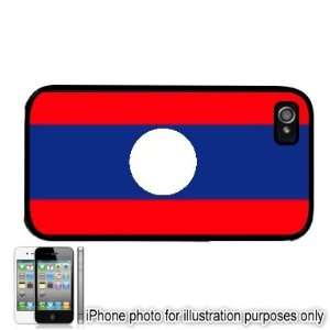  Laos LAO Flag Apple iPhone 4 4S Case Cover Black 