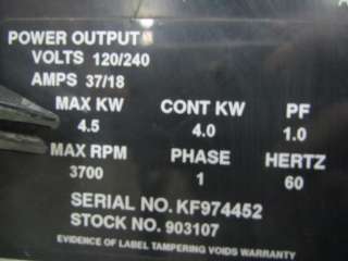 Miller Trailblazer 250G Welder Generator 250A 4000Watt  