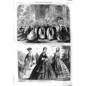  1862 LADIES FASHION CHORAL FESTIVAL PETERBOROUGH CHOIR 