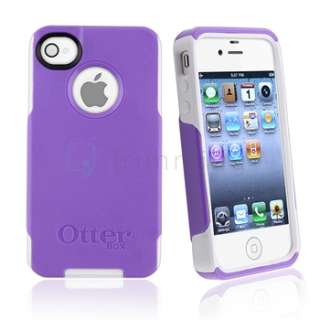 OTTERBOX COMMUTER CASE for APPLE iPHONE 4S   PURPLE / WHITE   NEW 