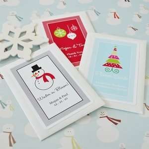  A Winter Holiday Personalized Seed Packets   Baby Shower 
