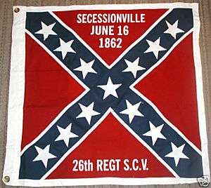 COTTON Confederate Civil War Flag26th South Carolina  