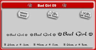 Böses Mädchen Bad Girl Auto TUNING Aufkleber  