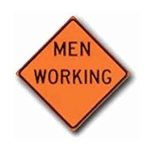  Metal Sign 24x24 Men Working