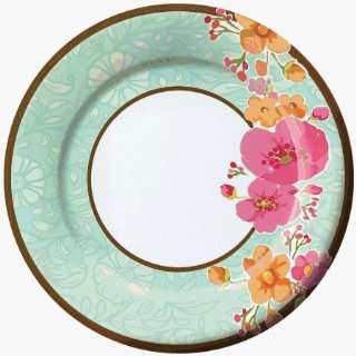  Floral Fashion Banquet Plate, 11 Wide Rim (12pks Case 