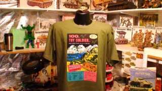 100 toy soldiers large black t shirt this is a