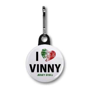  I Heart Vinny Jersey Shore Slang Fan 1 inch Zipper Pull 