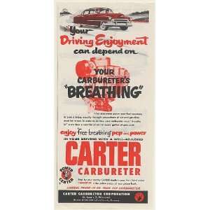  1954 Carter Carbureter Carburetor Breathing Your Driving 