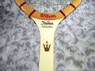 Vintage Wilson The Jack Kramer Autograph Wood Tennis Racket Excellent 