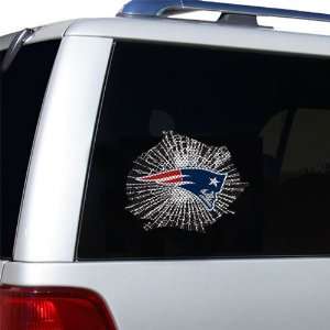   Patriots Car Truck SUV Window Graphic Die Cut Film   Shattered Style