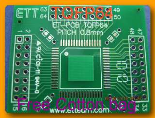 TQFP 64 TQFP64 Adapter SMD PCB convert to DIP 64  