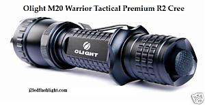 Olight M20 R2 Warrior Cree flashlight +smooth reflector  