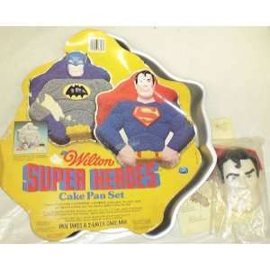  Wilton Super Heroes Batman Superman Cake Pan Everything 