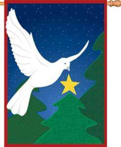 Christmas Flag Wish Upon A Star Winter House Flags 630104525828  