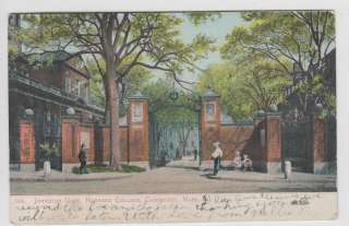 Johnston Gate Harvard Cambridge MA UDB 1906 Postcard  