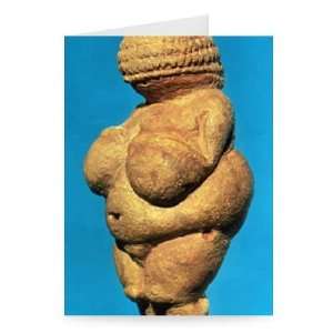  The Venus of Willendorf, side view of female   Greeting 