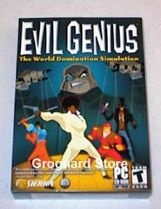 EVIL GENIUS PC Game The World Domination Tycoon Sim NEW  