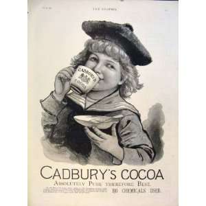  CadburyS Cocoa Cadbury Child Girl Cup Advert 1891