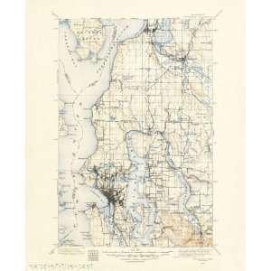  USGS TOPO MAP SNOHOMISH QUAD WASHINGTON (WA) 1895
