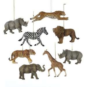  Club Pack of 16 Wild Safari Animal Christmas Ornaments 