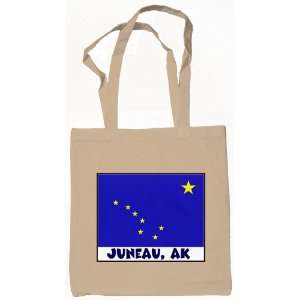 Juneau Alaska Souvenir Tote Bag Natural