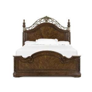 Magnussen Furniture Villa Corina Cal King Panel Bed in Caramel Finish 