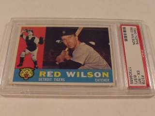 1960 Topps #379 RED WILSON Detroit Tigers   PSA 6 EX MT  