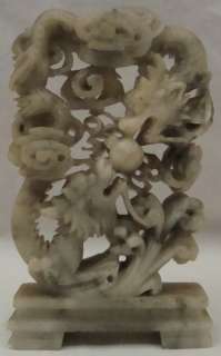 Hand Crafted Chinese Tall Dragon Soapstone  
