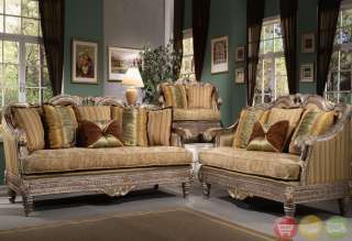   Love Seat & Chair 3 Piece Traditional Living Room Set HD 386  