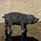 RABBIT Carving Black Arang Wood Miniature Art Sculpture Hand carved 