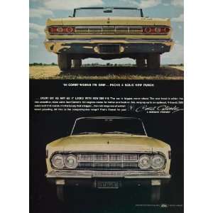  1964 Ad Ford Mercury Comet Caliente Convertible Car 