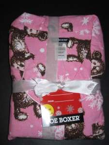 Joe Boxer Womens Pajamas Pink Teddy Bear XL New  