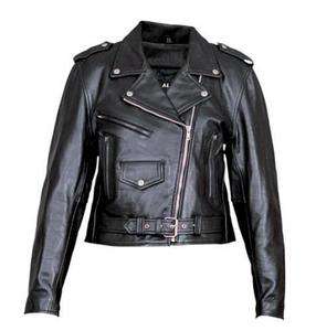 Womens Biker Leather Motorcycle Jacket   Lambskin Leather   Price 
