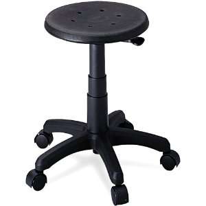  Safco 5100 Office Stool with Casters, Seat 14in dia x 16 