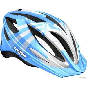    Lazer Skoot Youth Helmet with Visor; Blue/White