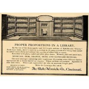  1906 Ad Library Elastic Bookcase Globe Wernicke Company 