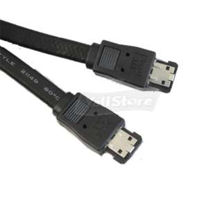 Black 3FT eSATA to eSATA 7 pin Shielded External Cable  