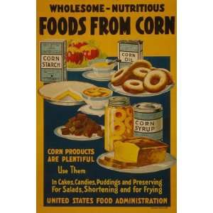  World War I Poster   Wholesome   nutritious foods from 