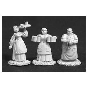  Townsfolk Bartender and Wenches (3) Toys & Games