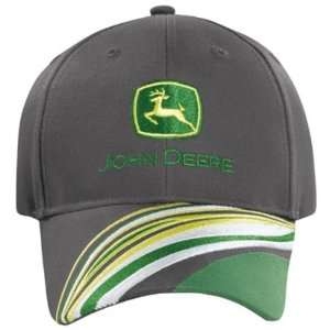  John Deere Adult Charcoal and Green Cap   ST120514