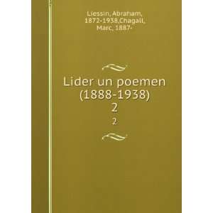   1888 1938). 2 Abraham, 1872 1938,Chagall, Marc, 1887  Liessin Books