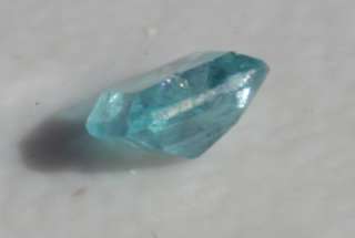   APATITE Hand Polished Nice Square Faceted Gemstone 4mm .35 carats