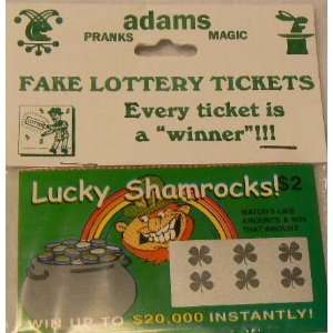  SS Adams Fake Lottery Tickets Toys & Games