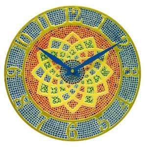  Chaney Instrument Terra Cotta Mosaic Tile Wall Clock