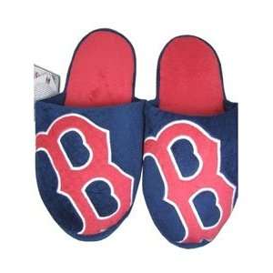  Boston Red Sox 2011 Big Logo Hard Sole Slippers (Two Tone 